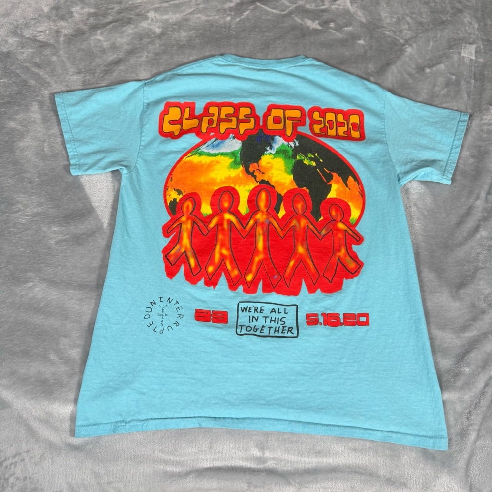 Cactus Jack Class Of 2020 T Shirt Mens M Slim Fit Travis Scott Flaws READ! - Picture 8 of 10